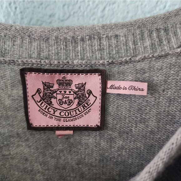 Juicy Couture cashmere wool blend sweater tunic length dress - Picture 4 of 9